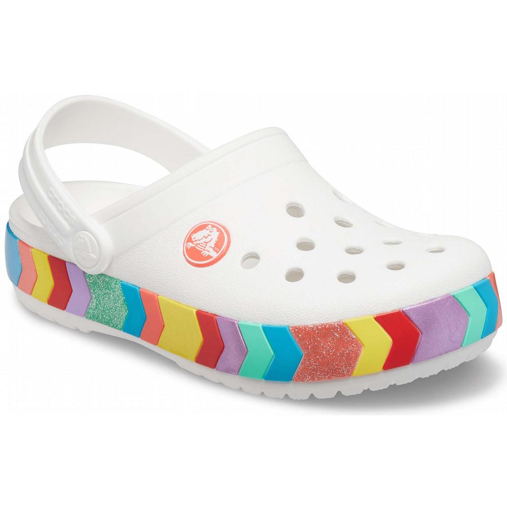 Crocs Crocband™ Chevron Beaded Beyaz | EXOQDK976