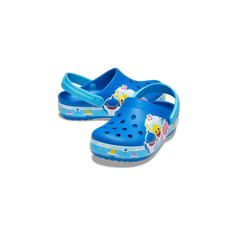 Crocs Fun Lab Baby Shark Band Mavi | MUXWJH071