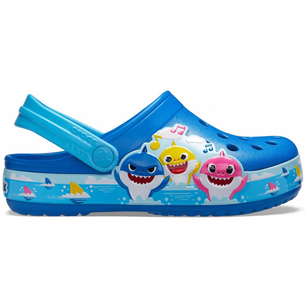 Crocs Fun Lab Baby Shark Band Mavi | MUXWJH071