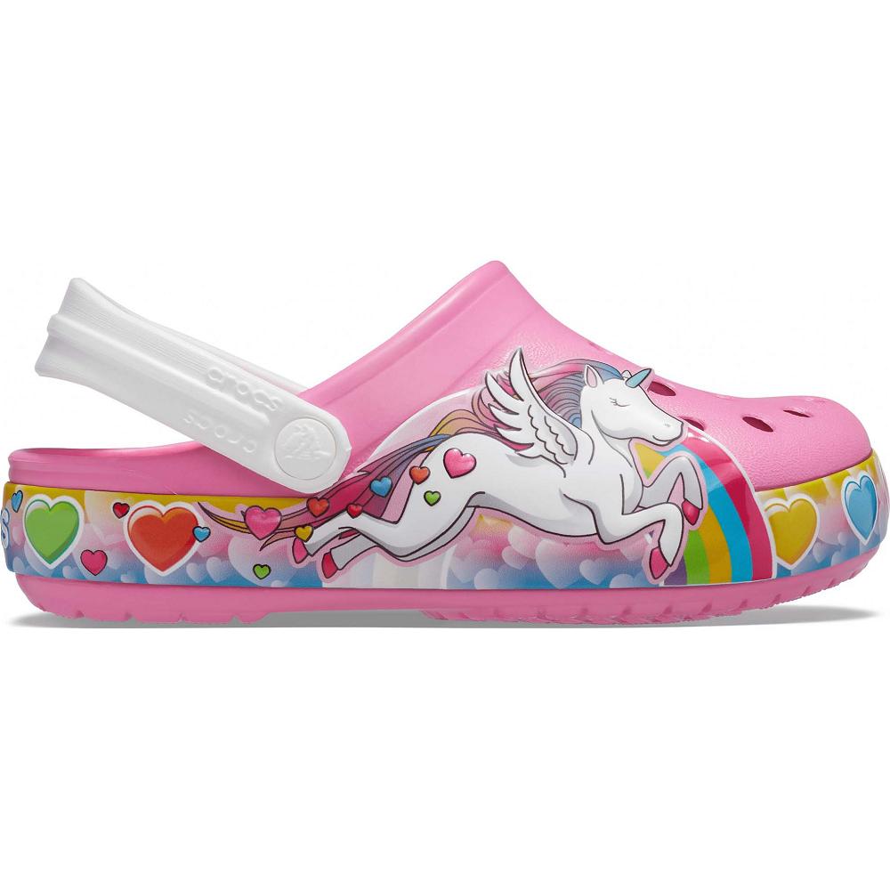 Crocs Fun Lab Unicorn Lights Pembe | DZGKAQ814