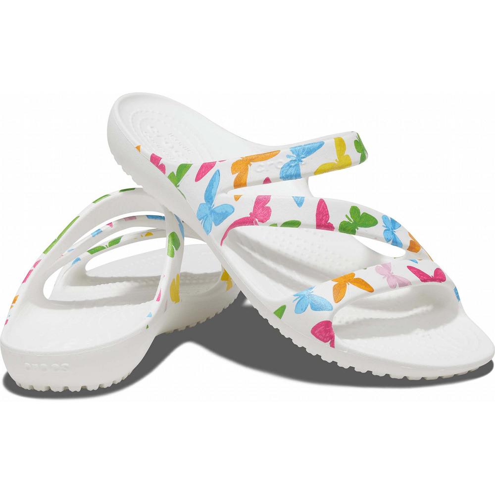 Crocs Kadee II Graphic Beyaz Renkli | QXABSH018