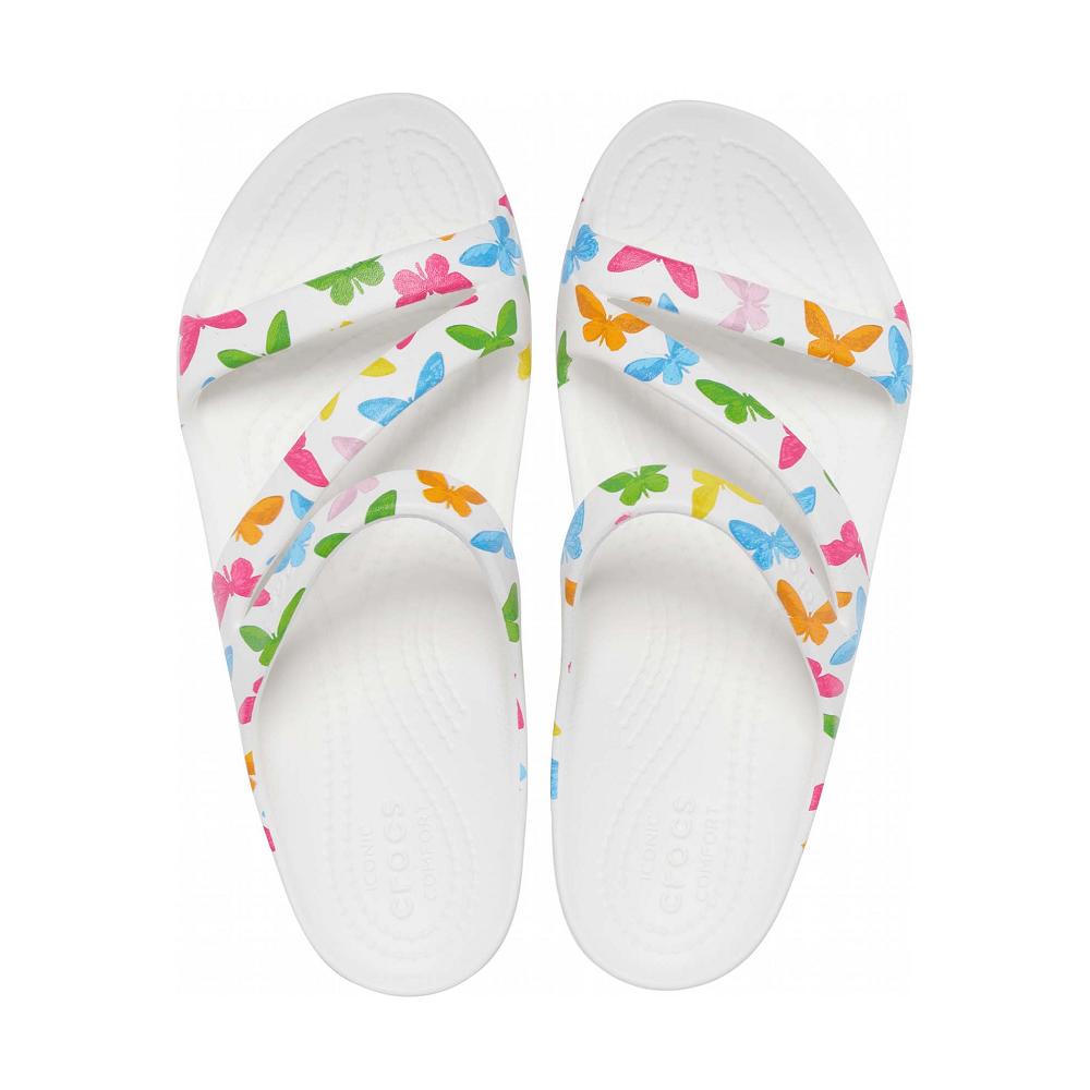Crocs Kadee II Graphic Beyaz Renkli | QXABSH018