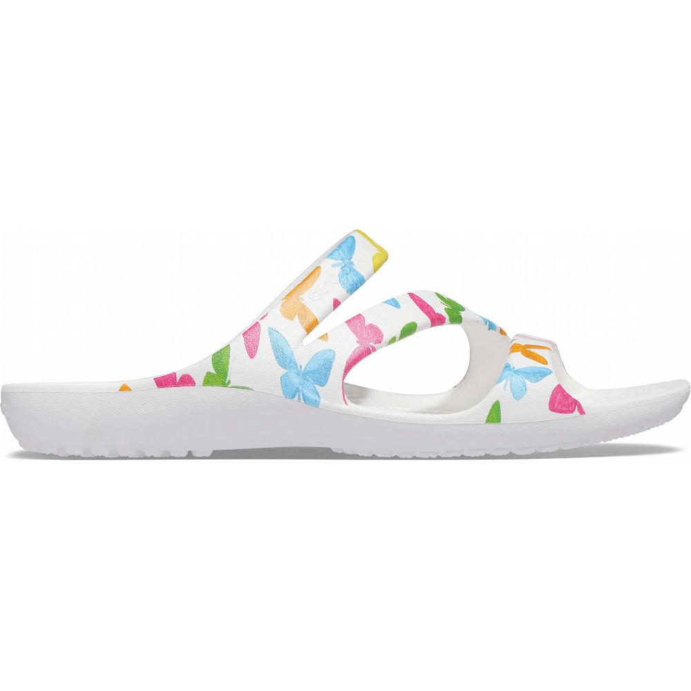 Crocs Kadee II Graphic Beyaz Renkli | QXABSH018