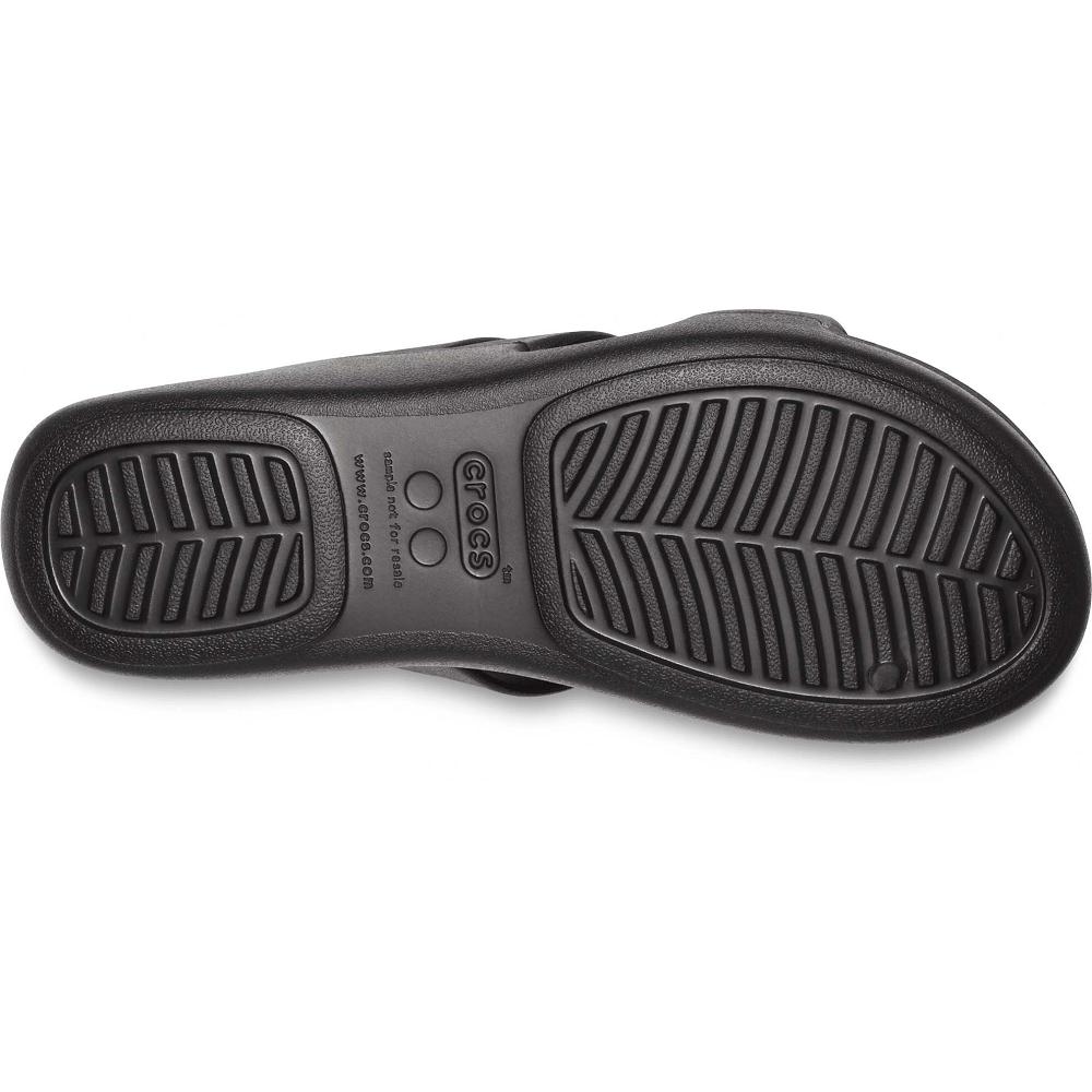 Crocs Monterey Strappy Siyah | YFKHTZ948