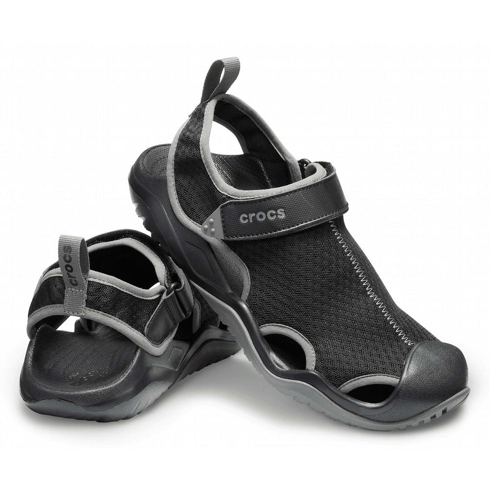Crocs Swiftwater™ Mesh Deck Siyah | HTMWJB918