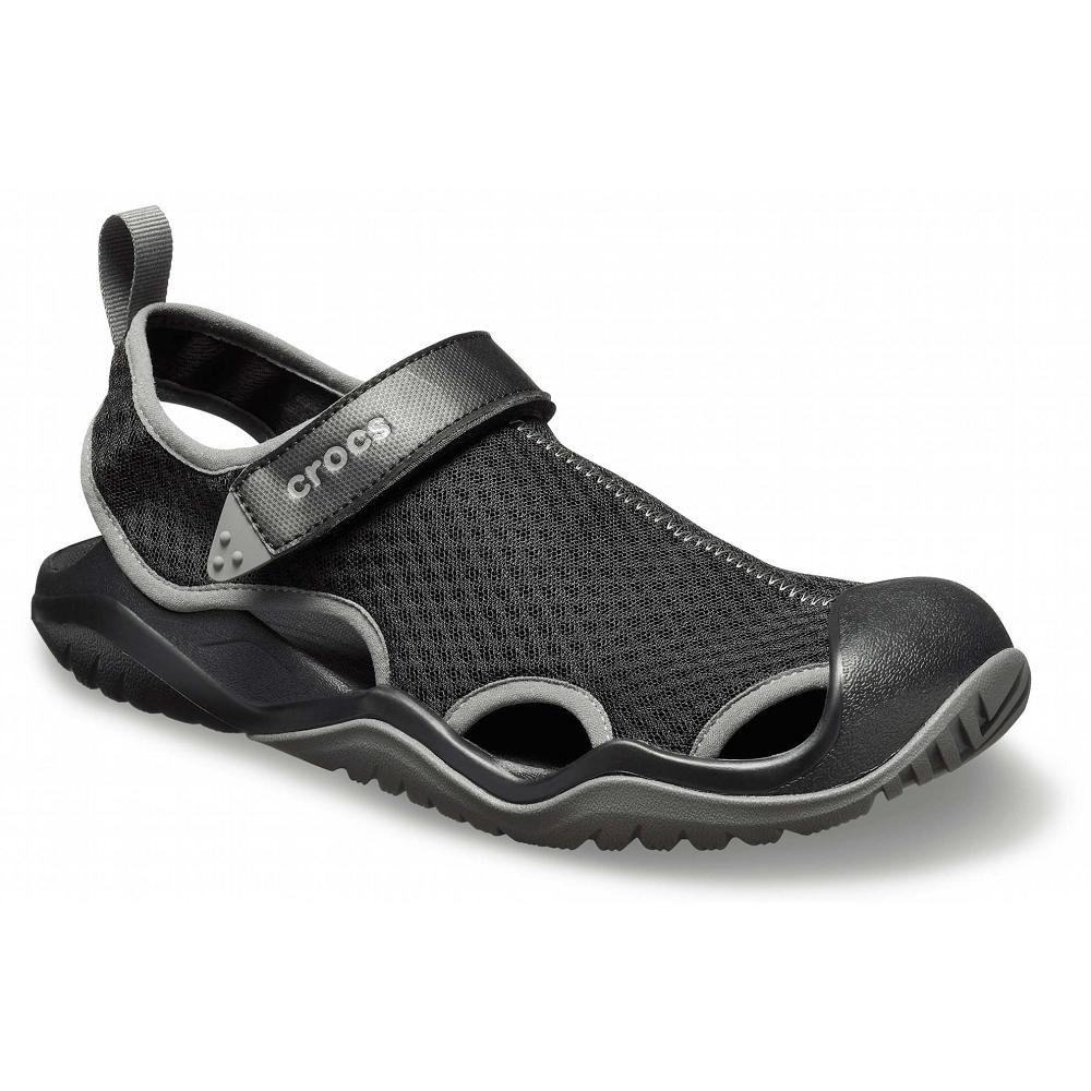 Crocs Swiftwater™ Mesh Deck Siyah | HTMWJB918
