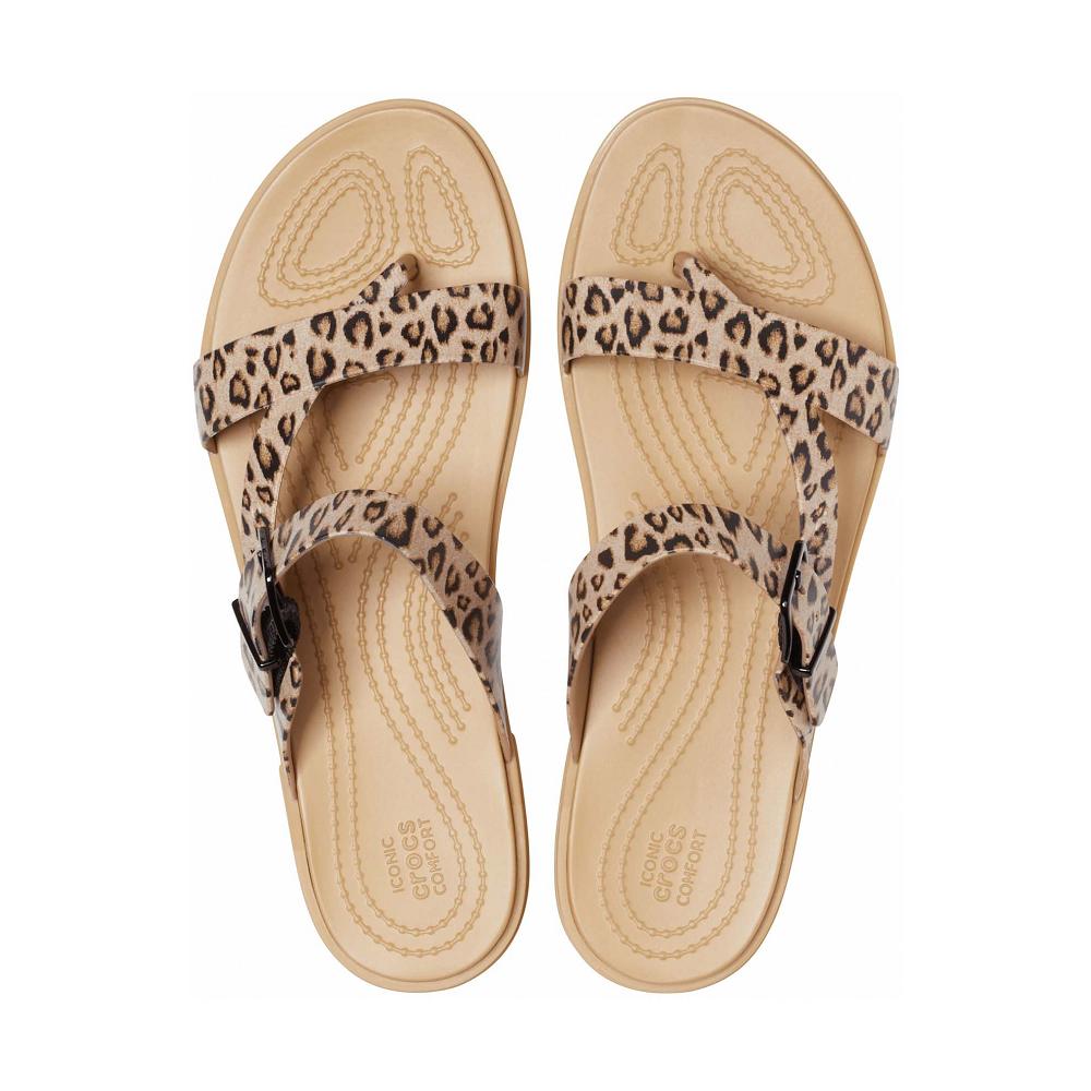 Crocs Tulum Toe Post Kahverengi | CYTFVL238