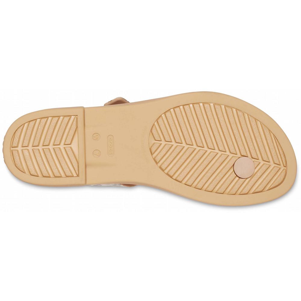 Crocs Tulum Toe Post Kahverengi | CYTFVL238